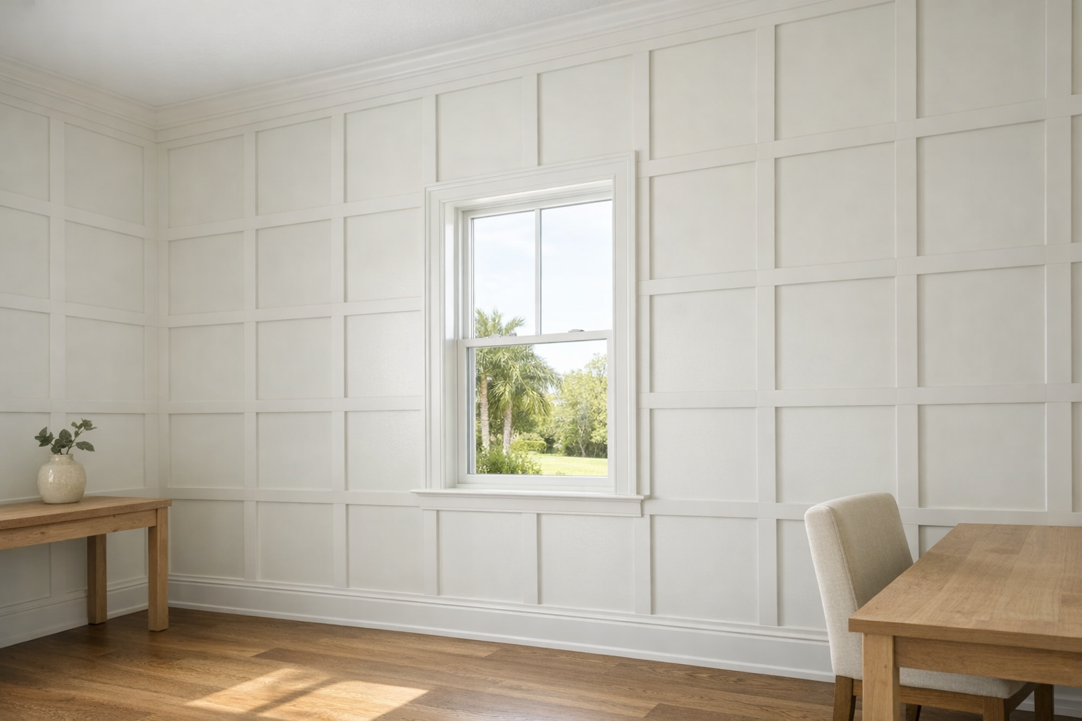 Full-wall grid layout
