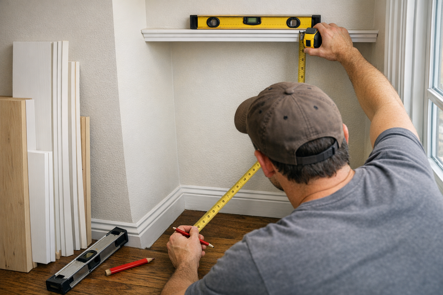 Measuring for a Custom Built-In