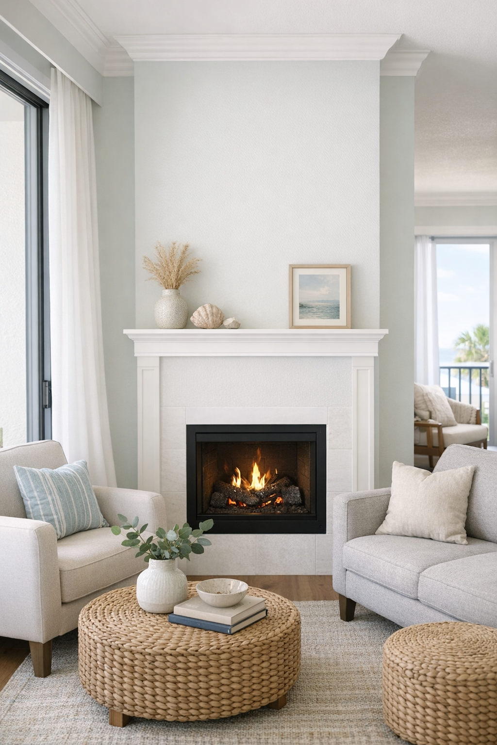 Simple Mantel Shelf for a Narrow Condo Wall