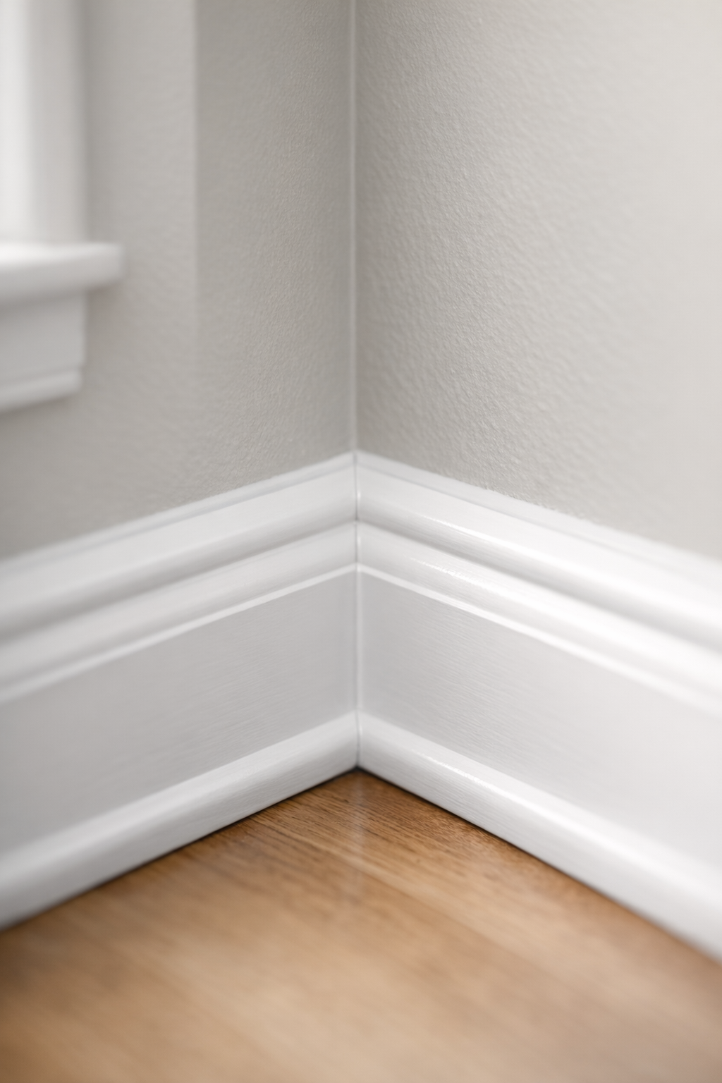 Clean Baseboard Corner Detail