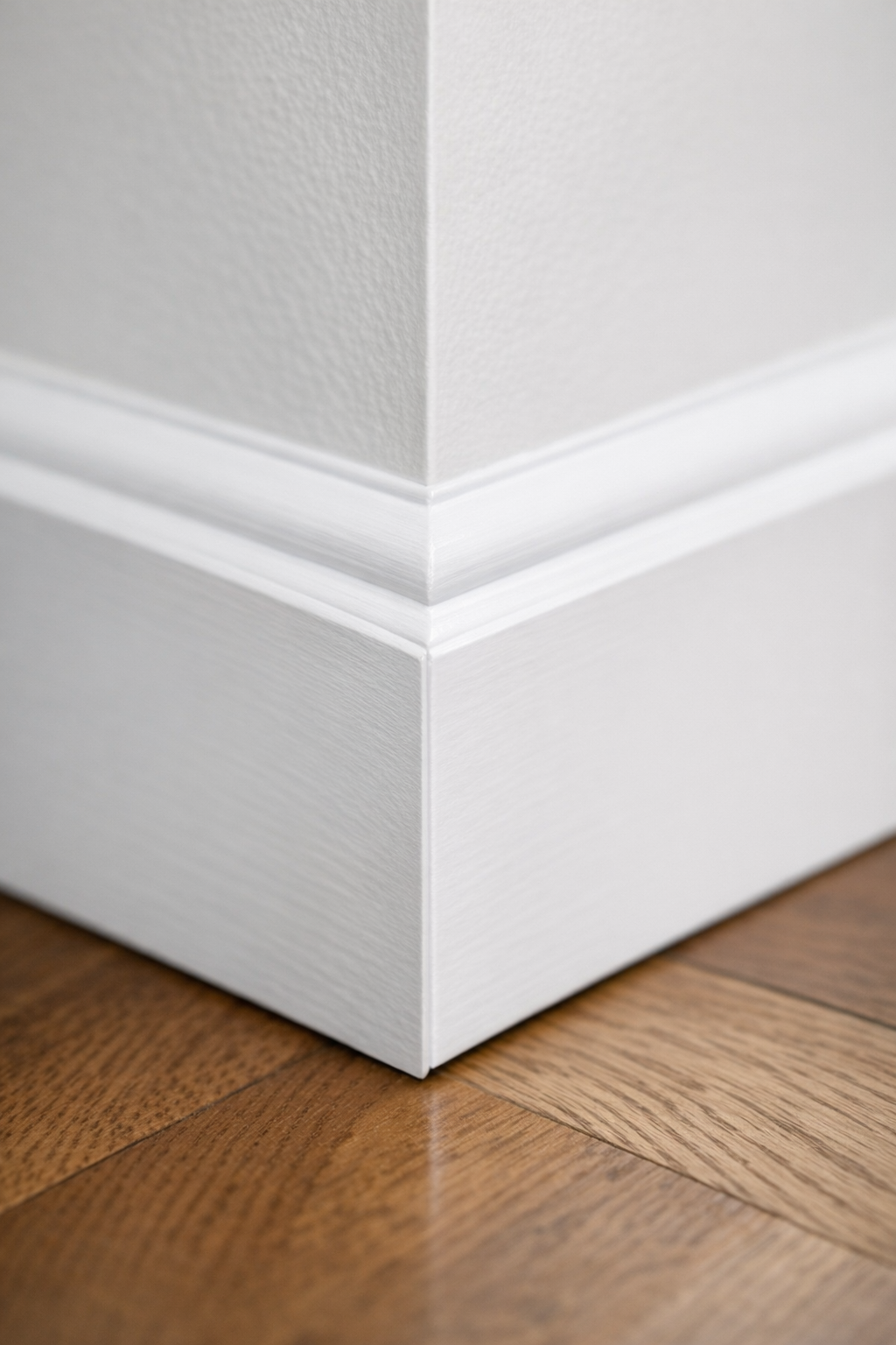 Tight Baseboard Miter Detail