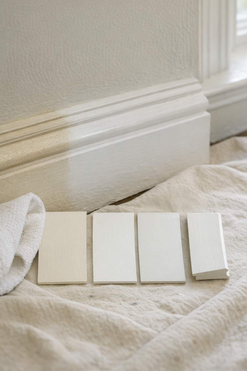 Matching paint sheen and aged finish