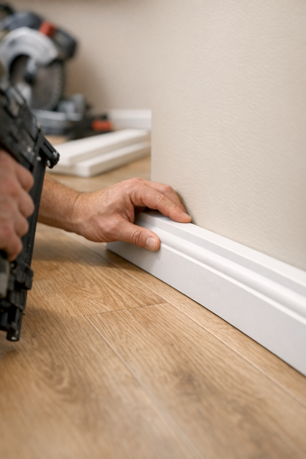 Baseboard After Hard Flooring