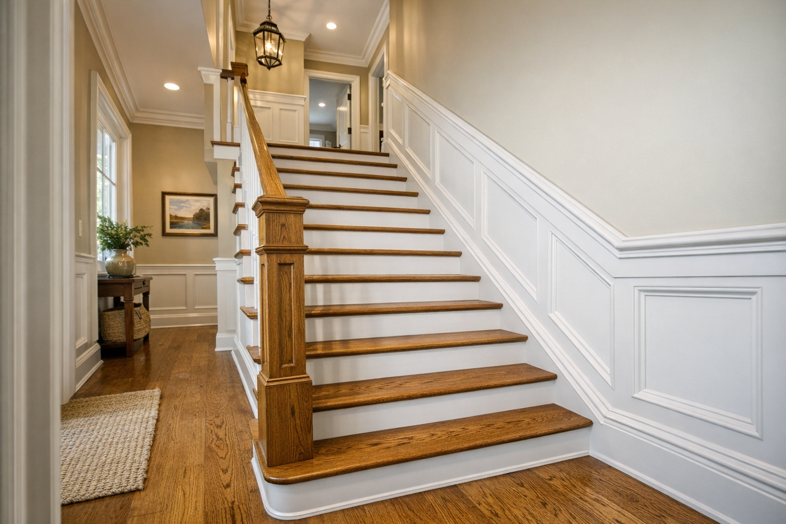 Stair Trim and Wainscoting