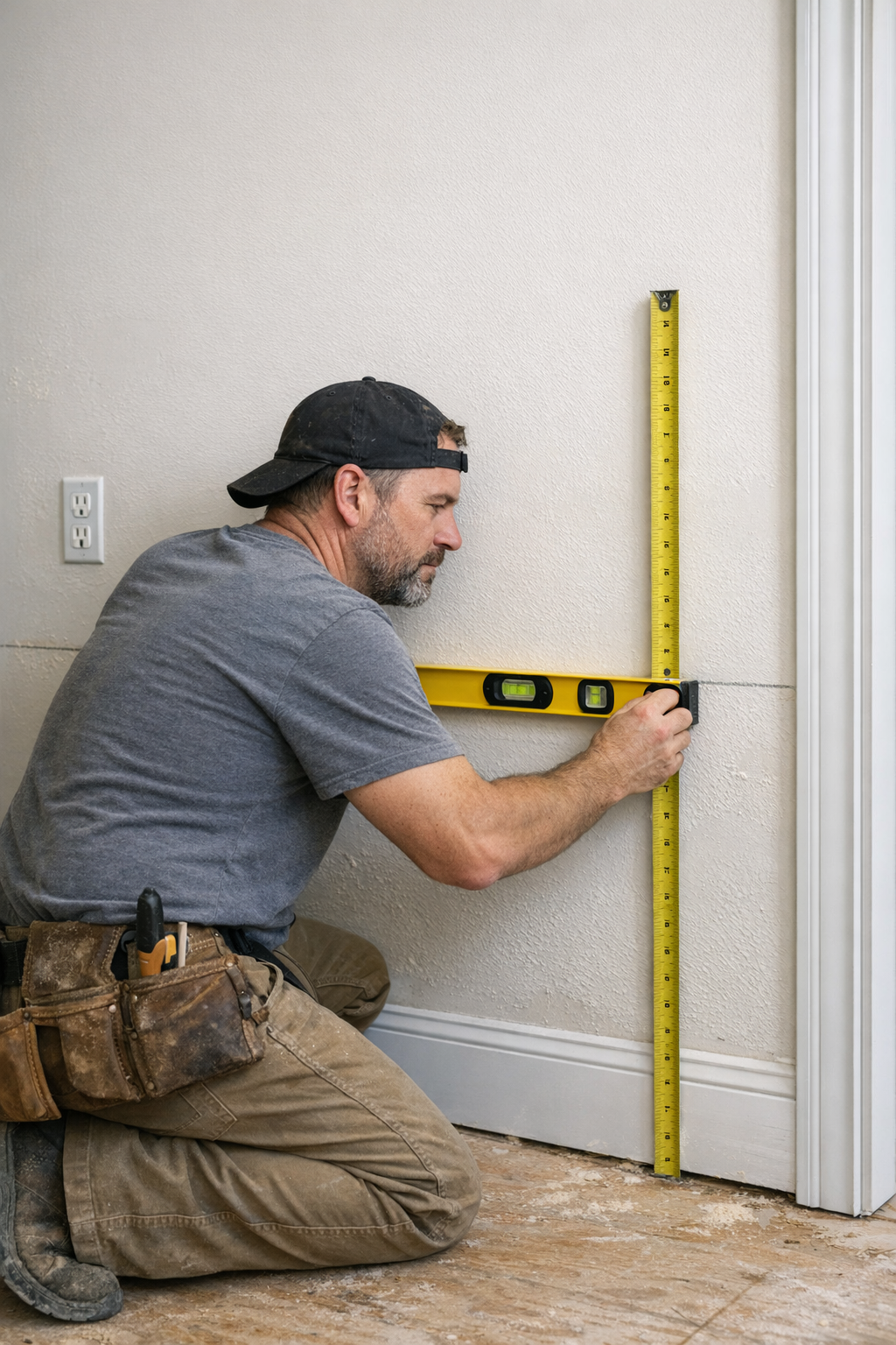 Measuring layout and height