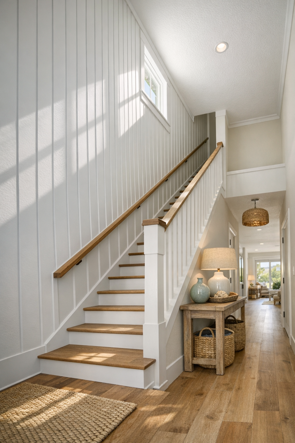 Hallway and Stair Wall Treatment Choice